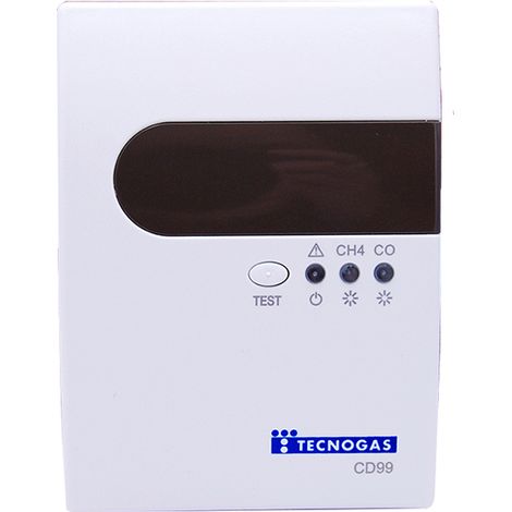 Tecnogas Rivelatore Fughe Monossido di Carbonio e Metano CD99 554063