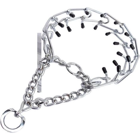 Chaîne de stimulation pour animaux de compagnie, fournitures d'entraînement pour chiens, ensemble de vêtements, chaîne de stimulation, collier pour chien, cheval, cou de berger allemand (1/4)