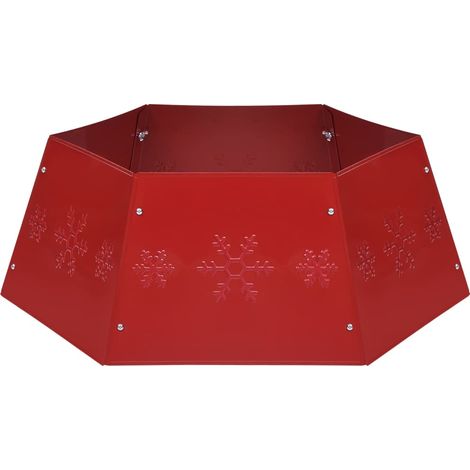 Jupe de sapin de Noël,Décoration de Noël Rouge Ø68x25 cm CFW52398 (1/5)