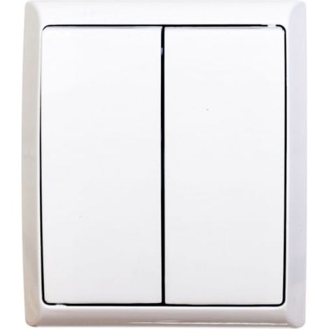 Interruttore per lampadario ermetico Fala IP44 bianco ŁNH-2H/00