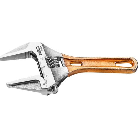Clés à molette manche metal plastifié 0-28 mm NEO TOOLS/Taille:118 mm (1/2)