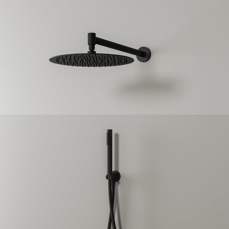 Kronenbach Duschset 1 mit Kopfbrause Ø 30 cm und Stabhandbrause rund (1/5)
