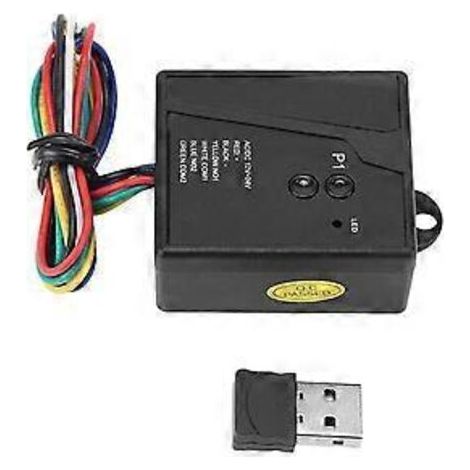 Récepteur universel d'ouverture de porte de garage avec capteur USB, Bluetooth 2,4 GHz et télécommande 12/24 V.