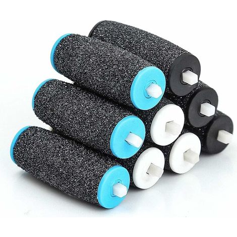 Green Mobility-Lot de 9 Rouleaux de Remplacement pour Scholl Velvet Smooth Pedi Remplacement ,3 Types de Rugosité