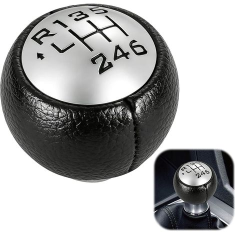 Pomo de palanca de cambios compatible con Peugeot 307 308 3008 407 5008 807, pomo de palanca de cambios de coche de 6 velocidades compatible con Citroen C3 (A51) C4 Picasso C8, fácil instalación (1/5)