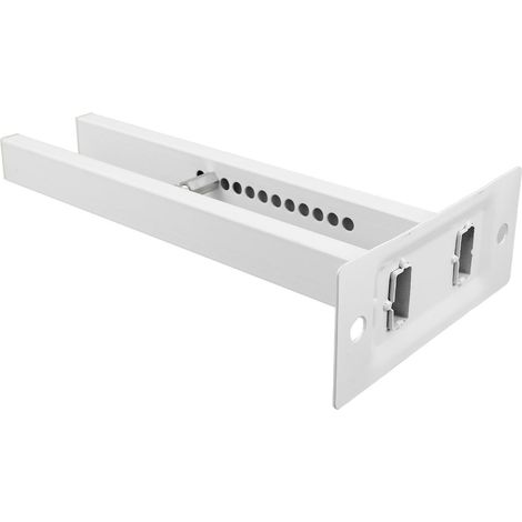 Support de Radiateur en Aluminium Blanc, Base Épaisse au Sol (1/4)