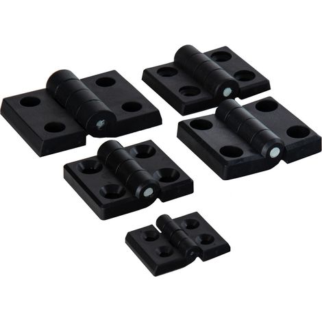 Kunststoffscharnier Nylon Kunststoff Plastik Scharnier Türband Möbelscharnier 40 x 30 mm (1/5)