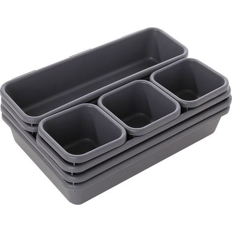Organisateur de Bureau Créatif, Boîte Rangement Multifonctionnelle, Organiseur Tiroir pour Cuisine, Salle Bain et Maquillage. (1/5)