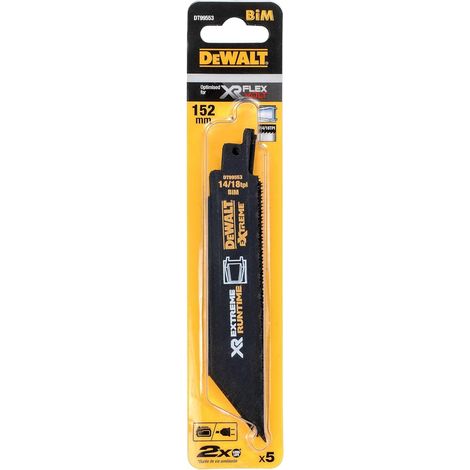 DeWALT Accesorios - Juego de hojas de sierra para metal, longitud 152 mm, 5 piezas DT99553