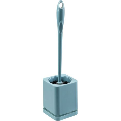 Ensemble de brosse de toilette salle de bain brosse de nettoyage murale sans poinçon ménage avec base brosse de nettoyage de toilette sans angle mort