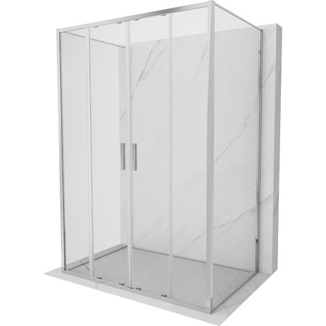 Mexen Exo-S Duo 3S 3-seitige Schiebeduschkabine 160 x 95 cm, transparent, Chrom - 8152-160-095-01-00-3S (1/5)