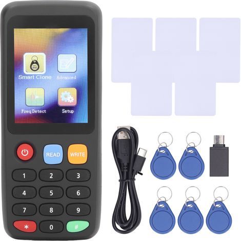 NFC-Kartenkopierer, Ausweisschreiber, IC-Aufzugskartenleser, Duplikator für batteriebetriebene integrierte Zutrittskontrollsysteme, 5 UID-Schleifen, 5 UID-Karten (1/5)