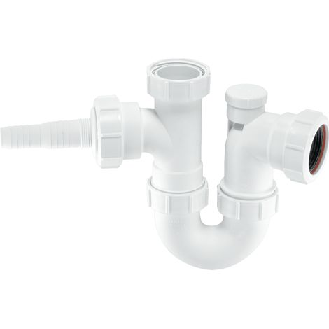 McAlpine Deep Seal Anti Vac Washing Machine Trap with Nozzle 1.5'' WM2V