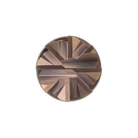 La fresa S527 funciona estándar total L.150mm HM TiSiN 50 grados Z.8 DORMER