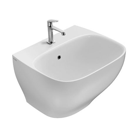 Lavatoio Genesis sospeso cm. 62x50 con vasca alta bianco lucido (1/8)