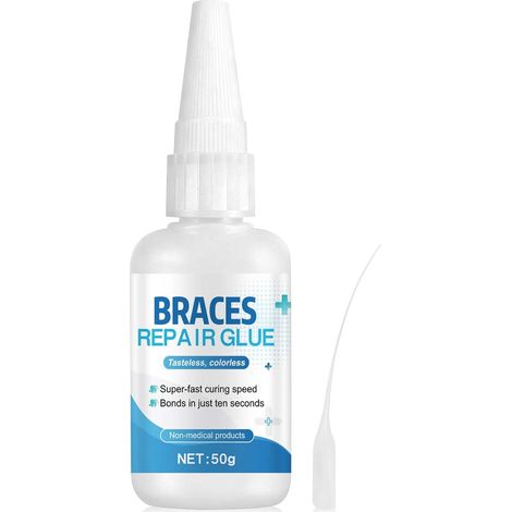 50g Ciment Dentaire, Colle Dentaire Extra Forte, Colle pour Dentier (1/5)