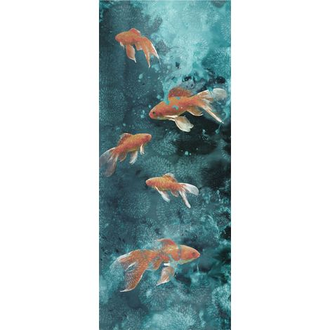 Komar Wandtapete - Fische - 250 x 100 cm - Vlies Digitaldruck - Maritim (1/2)
