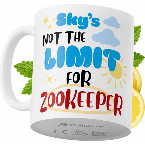 Tazza per un guardiano dello zoo, divertente e umoristica, tazza da caffè/tè con testo divertente e grafica, tazza per compleanni, onomastici e festività, tazza premium per occasioni speciali per casa