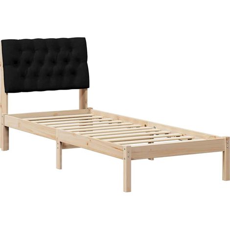 Maison Exclusive - Estructura de Cama con Cabecera Tapizada Marró