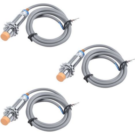 Capteur De Proximite Inductif - NPN NO - 3 Fils - DC 6-36 V - 4 mm - Diametre 12 mm - Pour Detection Metal - 3 Unites (1/5)