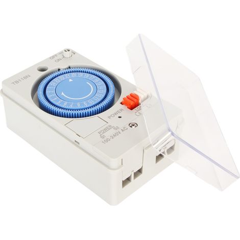 Le commutateur de commande de minuterie mécanique TB118N est doté d'une minuterie mécanique de haute précision avec un minimum de 15 minutes, adaptée à une utilisation à domicile, en cuisine et en ext