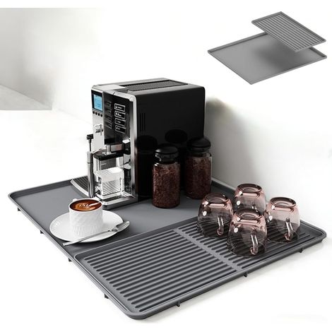 1 Tapis de Bar,Silicone,Anti-Dérapant,Résistant à la Chaleur,2-en-1,Cuisine et Café