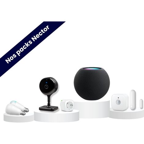 Starter Pack  Logement connecté - HomePod Mini  Apple Homekit / Noir