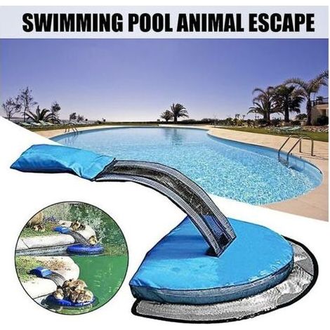 sauvetage des animaux rampe d'évacuation pour piscine rampe flottante sauvetage grenouille log pad pool animal protector (1/4)