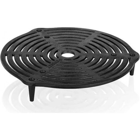 Petromax Grille en fonte 31 cm noire pour cuisson extérieure