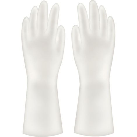 Gants de ménage PVC épaissis Taille L antidérapants résistants pour vaisselle et nettoyage cuisine lot de 1 paire (1/5)
