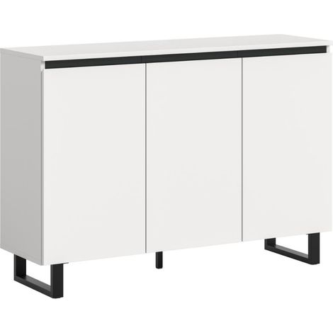 Tomasa Sideboard 3 Türen weiß.