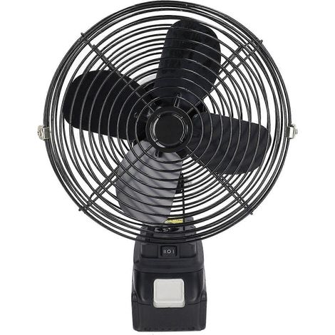 30-W-Akku-Ventilator (20 cm) mit 18-V-Lithium-Akku, tragbar, ideal für Camping