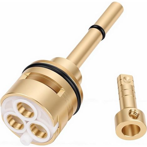 3-Way Diverter Cartridge with 3 Settings, Brass Shower Valve Cartridge, Faucet Valve Replacement, Ideal for R11000 R22000 Faucets (1/5)