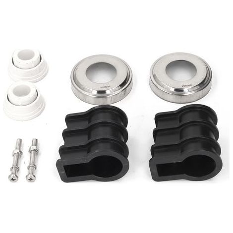 Kit Remplacement Échelle Piscine – Plaques Écusson Acier Inox 304 pour Tube 42mm Main Courante Natation, Fixation Solide Antidérapante (1/5)