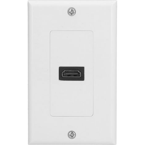 Plaque murale d'interface multimédia haute définition (HDMI) haute résolution 4K, débit élevé, prise murale sans soudure