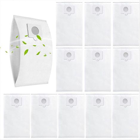 Lot de 12 53292 type Q / C aspirateur sacs pour 600 Series 81614, 400 Series 81414, 200 Series 81214, remplacement sacs (1/5)
