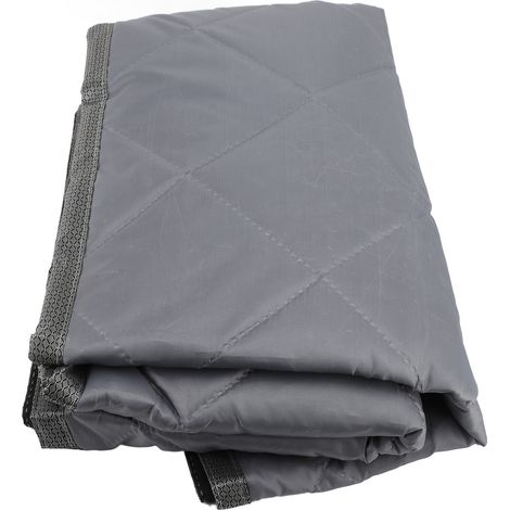 Rideau de porte thermique isolant épaissi oxford tissu coupe-vent insonorisant isolation froid entrée de hiver gris 100x210cm/39,37x82,68in (1/2)