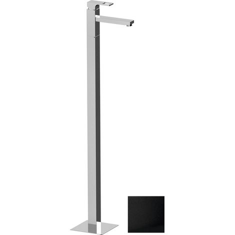 FORATA Mitigeur de lavabo sur pied (raccordement au sol), noir mat (1/2)