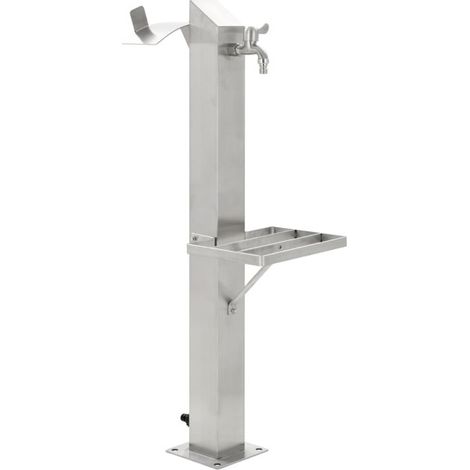 Bocchetta di irrigazione da giardino quadrata in acciaio inox da 95 cm (1/5)