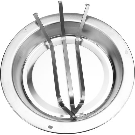 Support à poulet rôtir en acier inoxydable, grille de barbecue pour cuisson verticale, accessoire BBQ durable. (1/5)