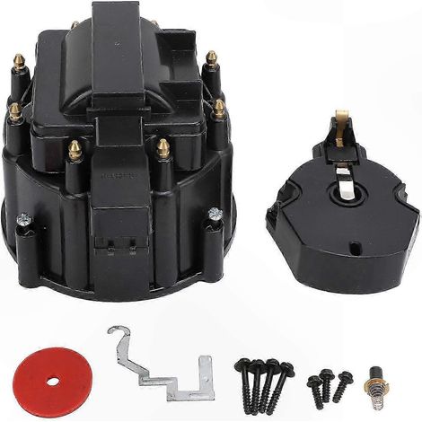 Großer Verteilerkappen-Rotor-Satz für SBC 283-400 & BBC 396-454 Motoren, schwarzes Ersatz-Zündset (1/5)