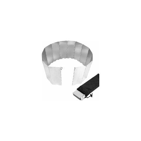 Bouclier Vent Aluminium Pliable - 14 Plaques Détachables - Pour Camping Randonnée Picnic - Kit Complet Avec Sac (1/5)