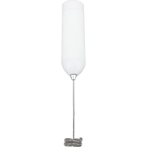 Mousseur à lait électrique portable avec fouet, haute vitesse 19 000 tr/min, alimenté par batterie, idéal pour les cafés et les lattes. (1/5)