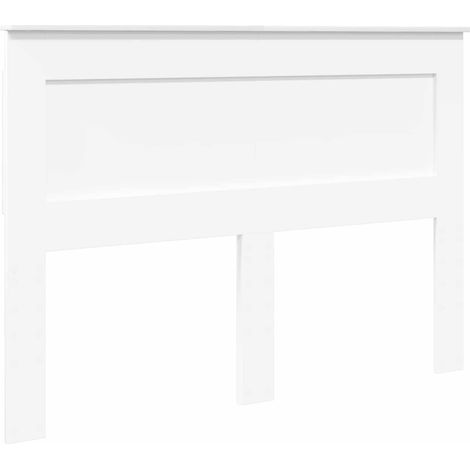 Tête de lit avec tête de lit Blanc 140 cm Bois d'ingénierie (1/5)