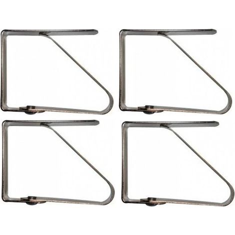 Set 4 ferma tovaglia piccoli inox Gnali