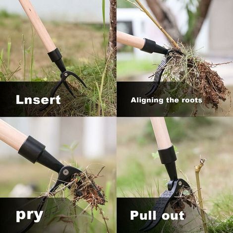 Diserbante manuale in alluminio resistente e indeformabile non è necessario piegarsi. Diserbante da giardino un'ottima idea regalo per gli appassionati di giardinaggio. (1/4)