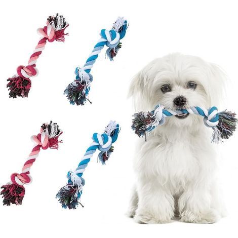 Jouets pour chiens, laisses pour chiens, jouets à mâcher pour chiots, jouets en corde tressée, adaptés aux petits chiens. (1/5)