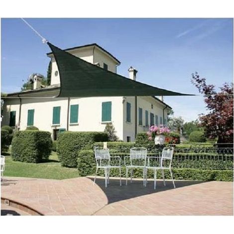 VELA OMBREGGIANTE IN POLIETILENE AMALFI VERDE 3X3X3 MT