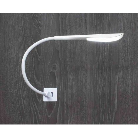 Spot led sur tige usb - Décor : Blanc - VOKIL (1/3)