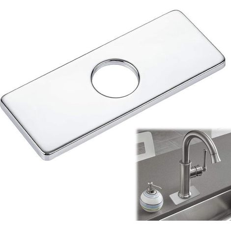 Tapa para orificio de fregadero de acero inoxidable，Placa para orificio de fregadero，tapa para orificio de grifo de lavabo de baño (1/5)